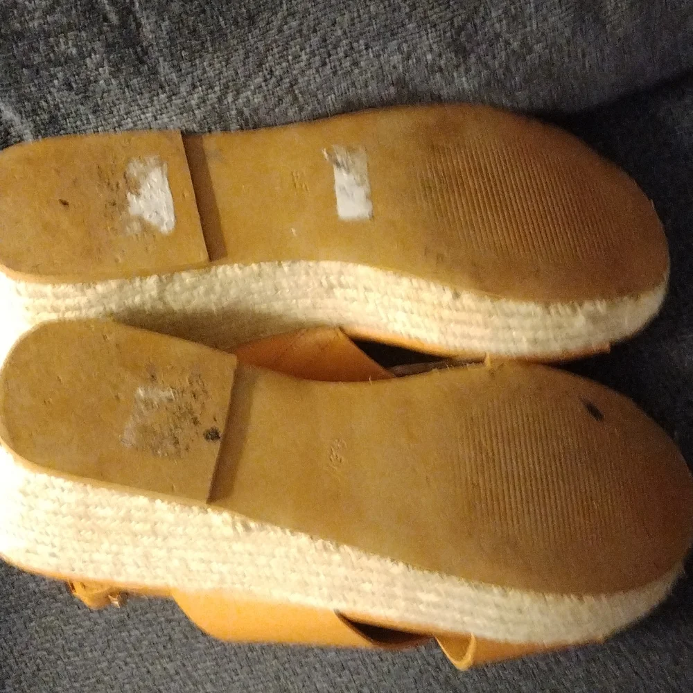 - Torrid tan espadrille platform sandals